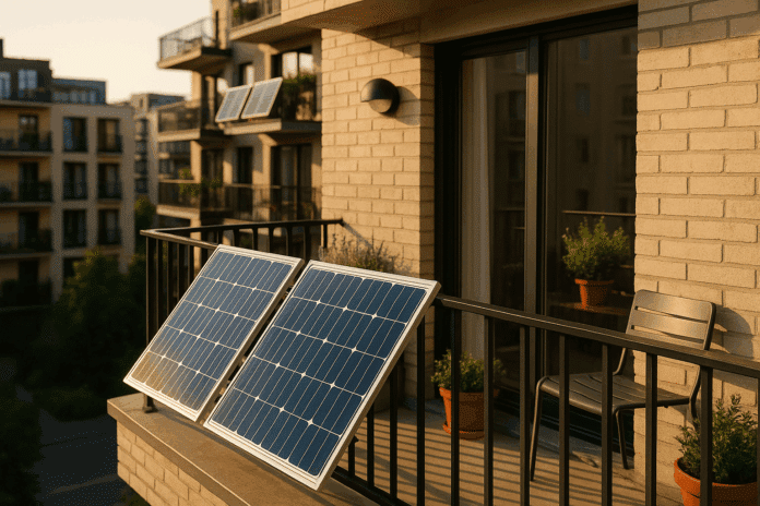 Solarstrom auf dem Balkon Solarstrom auf dem Balkon