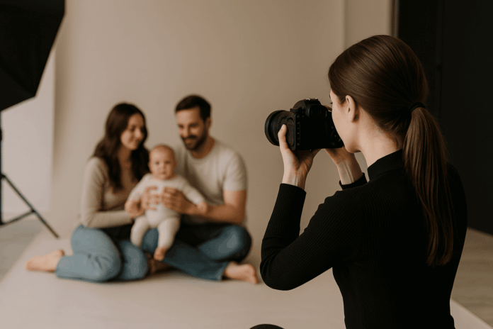 professionelles Shooting mit Baby