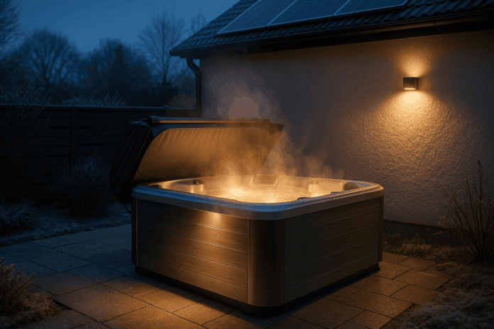 Moderne Winterruhe im Freien