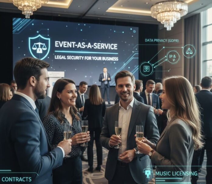 Entspannt Gastgeber sein: Mit Event as a Service genießen Sie Ihr Event, während die rechtliche Absicherung bereits professionell gemanagt ist. Entspannt Gastgeber sein: Mit Event as a Service genießen Sie Ihr Event, während die rechtliche Absicherung bereits professionell gemanagt ist.