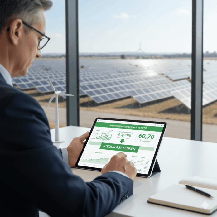 Durch den Investitionsabzugsbetrag gemäß § 7g EStG lassen sich geplante Investitionen, etwa in Photovoltaikanlagen, bereits frühzeitig zur Senkung der Steuerlast nutzen und so die Liquidität für das Unternehmen sichern. Durch den Investitionsabzugsbetrag gemäß § 7g EStG lassen sich geplante Investitionen, etwa in Photovoltaikanlagen, bereits frühzeitig zur Senkung der Steuerlast nutzen und so die Liquidität für das Unternehmen sichern.