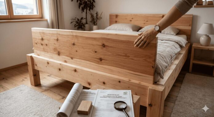 Hochwertiges Zirbenbett