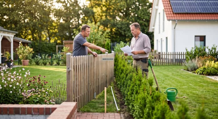 Die Einhaltung der gesetzlichen Grenzabstände und Wuchshöhen ist entscheidend, um kostspielige Nachbarschaftsstreitigkeiten bei der Gartenplanung zu vermeiden.